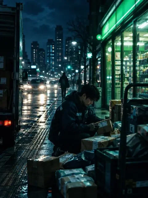 短剧《快递员的深夜》封面 - 小人物日记