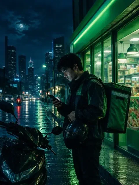 短剧《凌晨的外卖单》封面 - 小人物日记